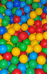 Color balls from children background