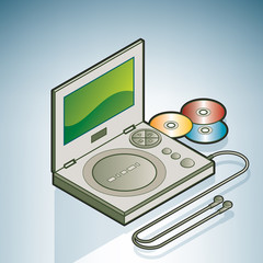 Fototapeta premium Portable DVD player