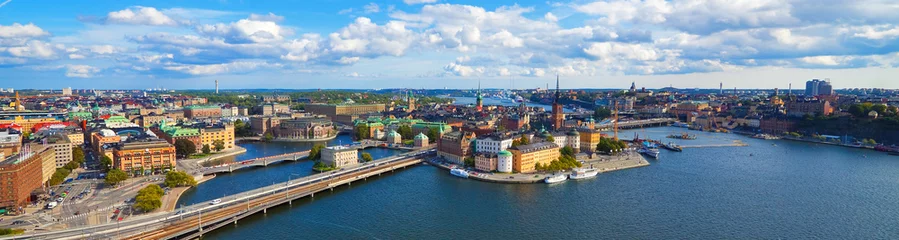 Peel and stick wall murals Stockholm Aerial panorama of Stockholm, Sweden