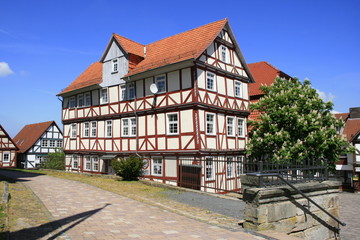 Fototapeta na wymiar Fachwerkhaus in Naumburg