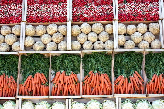 Cageots de l&eacute;gumes