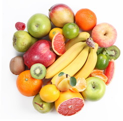 With fruit in the form of a circle