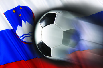 Naklejka premium Slovenian Soccer