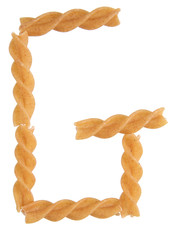 italian pasta forming font symbol g
