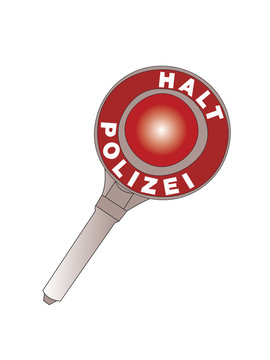 Polizeikelle Stock Photo