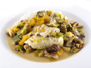 Fischfillet auf Gemüse