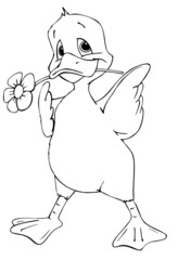 Ente, Blume, Liebe, Küken, Valentinstag, Muttertag