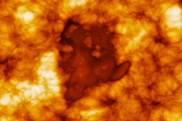 Burning Human Head in Fire