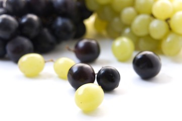 red grape and white grape