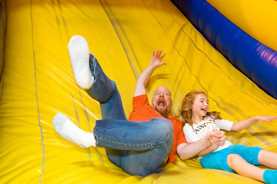 Playing On A Slide