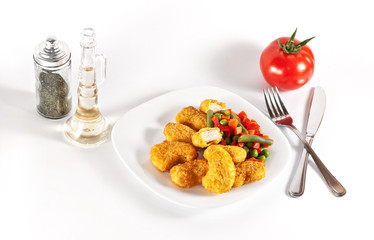 Chicken with side-dish