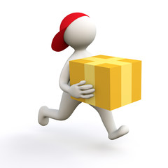 3D Man Parcel Service