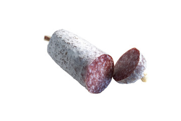 Peperoni on white background (Mail&auml;nder Salami)