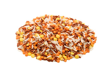 Basmati rice and lentils