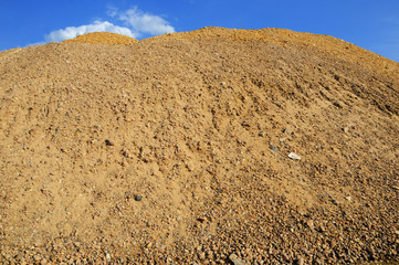 pea gravel heap