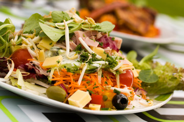 Fresh,big italian summer salad