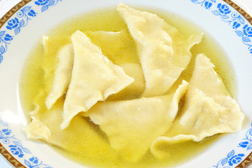 Kreplach (Jewish ravioli)