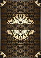 Vignette border vintage vector background