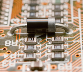 Diode - Computer circuit board with chip set