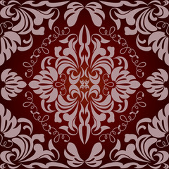 Abstract seamless floral pattern