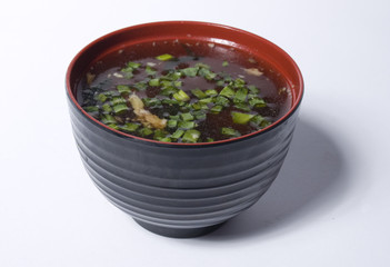 Bowl with soup