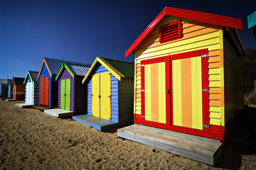 Bathing boxes at Brighton Beach © Neale Cousland