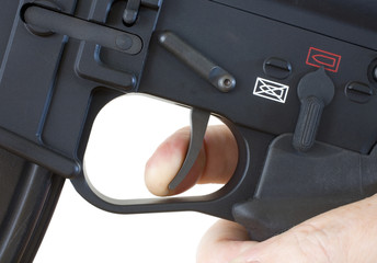 Finger on the trigger