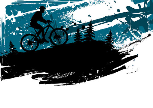 Mountain Bike Abstract Background