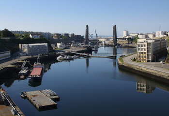 Fototapeta na wymiar Brest i Recouvrance most brittany