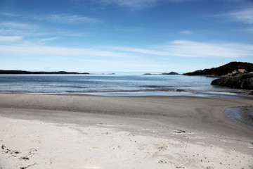 Sandy Beach Landscape In Rural Newfoundland