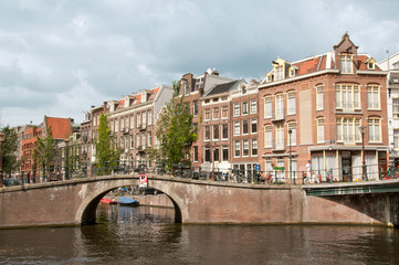 Fototapeta na wymiar Amsterdam Bridge