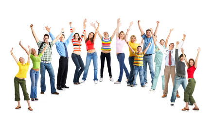 Obraz premium Happy funny people
