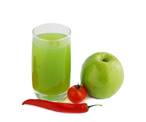 Juice and apple