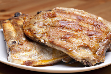 Grilled pork ribs