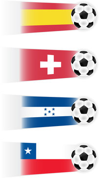 Soccer World Cup Group H Teams clipart (other groups availabel)