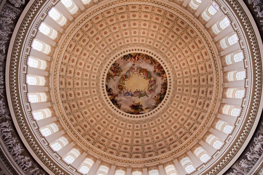 US Capitol Dome Rotunda Apothesis George Washington DC