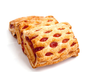 Puff cookies with jam