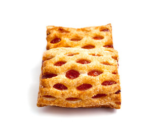 Puff cookies with jam