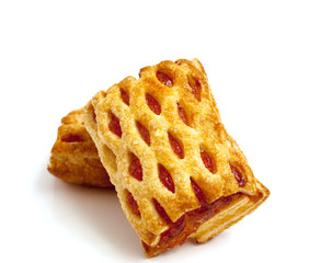 Puff cookies with jam