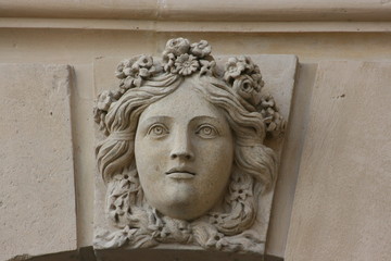 Mascaron - Château de Versailles (Yvelines, Ile-de-France)