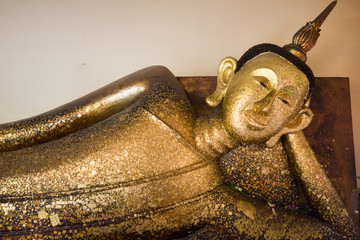 Reclining Buddha at Pha pra dhu ,Rayong Thailand