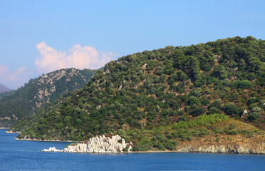 Aegean  sea . Turkey. Marmaris city