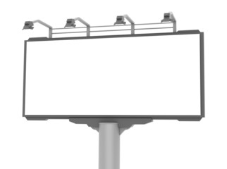Obraz premium Empty advertisement hoarding