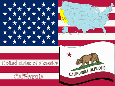 california state illustration