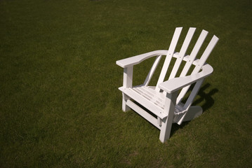 Adirondack white chair