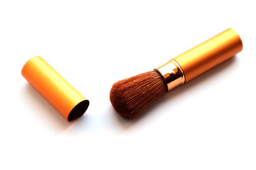 Gold brush for make-up