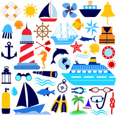 nautical icon set
