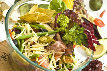 Vegetable salad mexican style