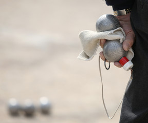 Boules (Petanque) game, French riviera..