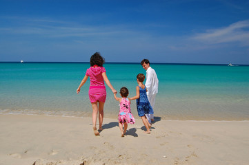 Family beach vacation